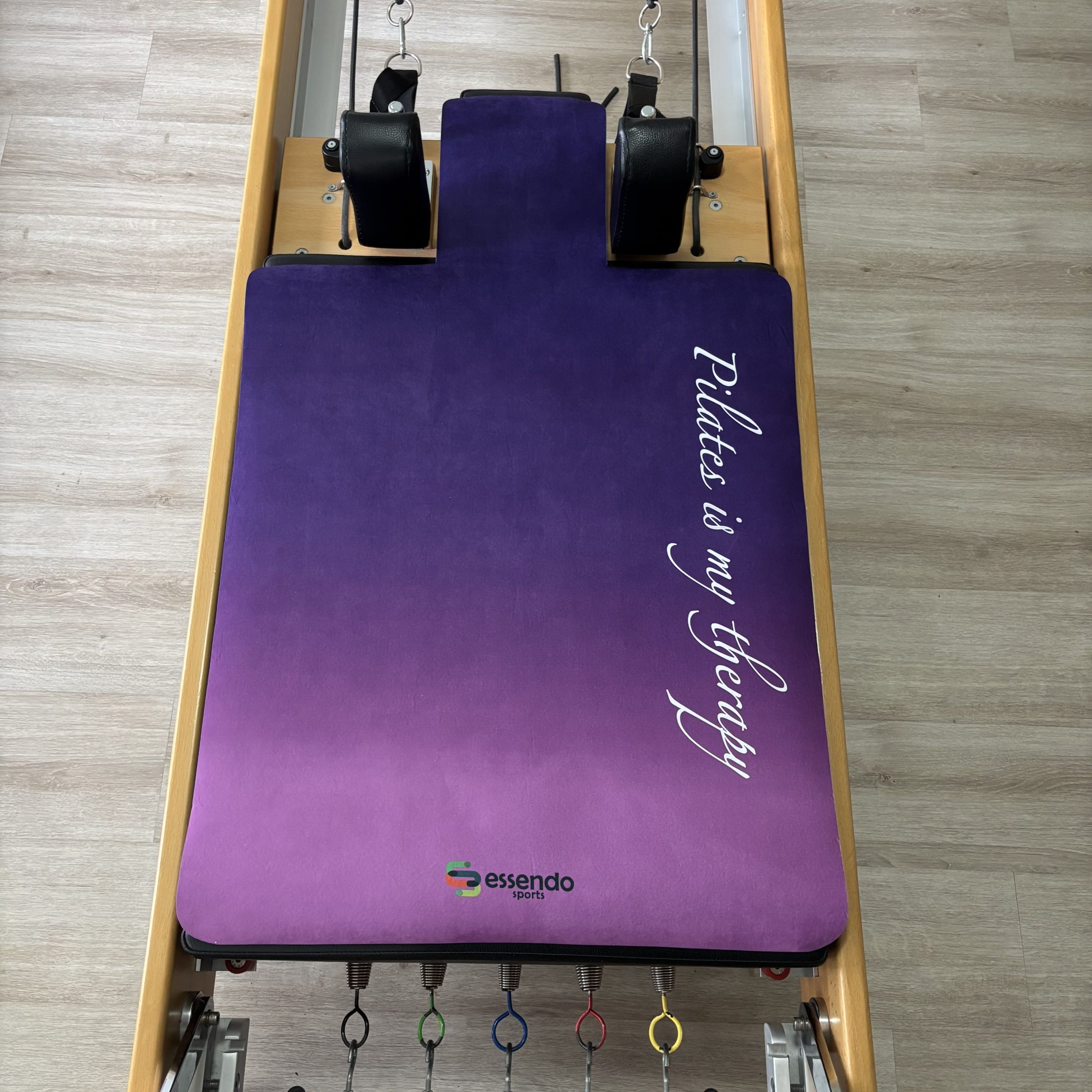 'Pilates Is My Therapy' Mor Pembe Reformer Mat (Model No 43) - Görsel 2