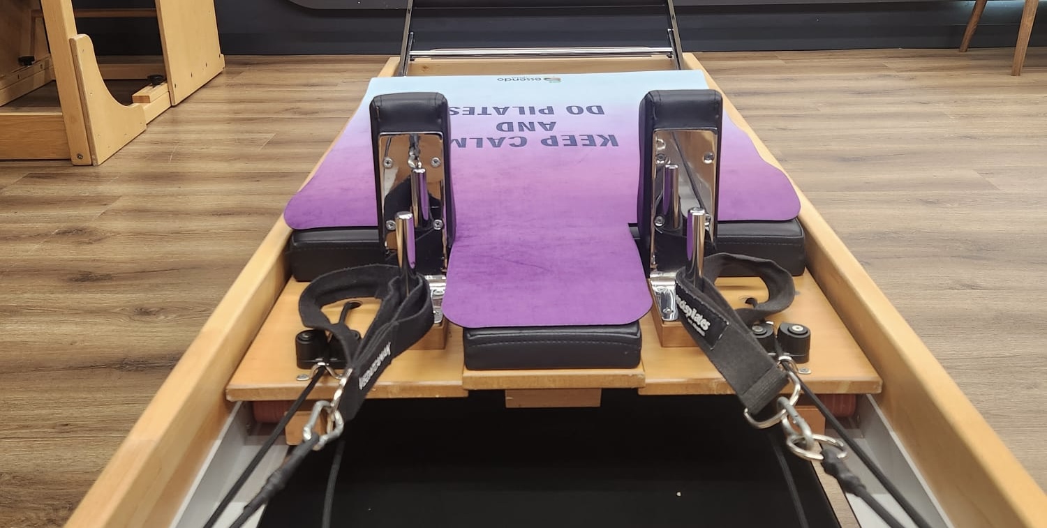 'Keep Calm And Do Pilates' Mor Mavi Reformer Mat (Model No 44) - Görsel 4