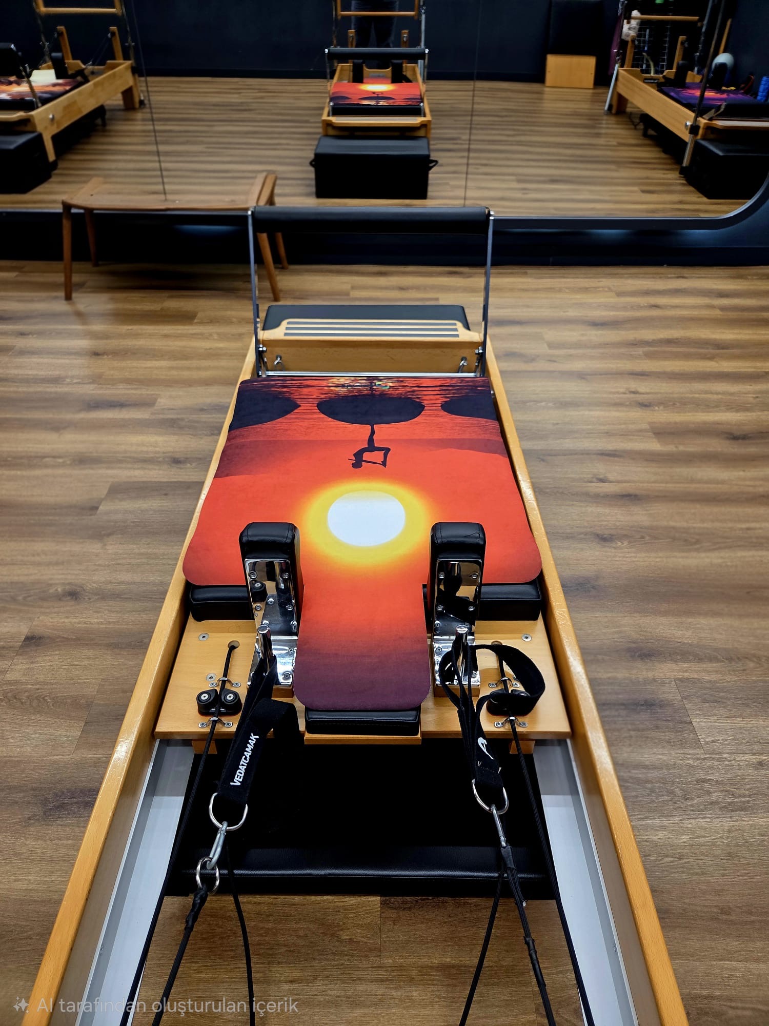 Essendo Reformer Pilates Mat Kaymaz 'SUNSET YOGA' (Model No 52) - Görsel 3